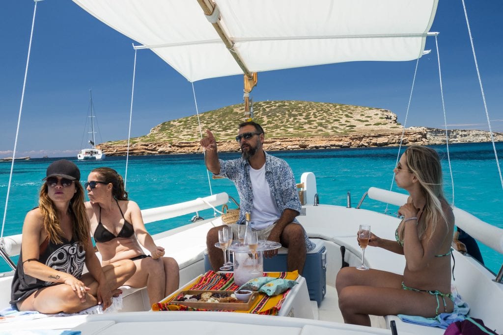 The skipper will tell you all you want to know about Ibiza