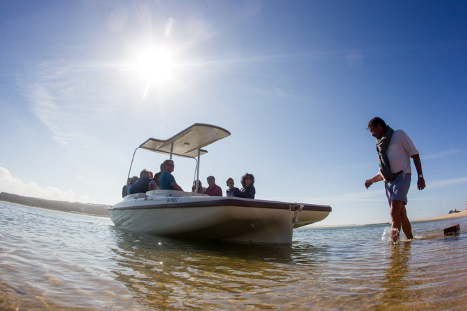 A solar boat is a great choice if you'd like to minimize your "travel footprint".