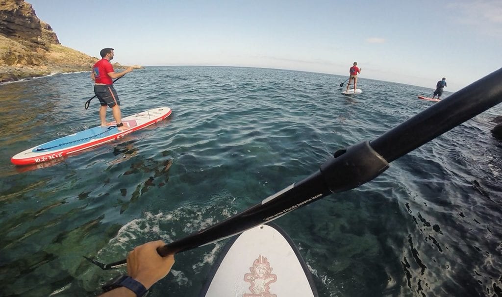 SUP is a very peaceful way to explore the coast of Madeira