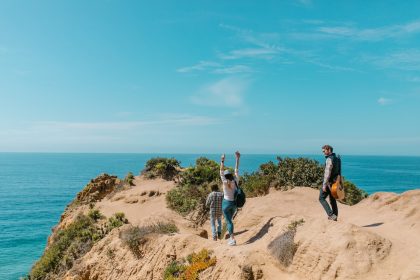 Students’ Sea Adventures on cliff