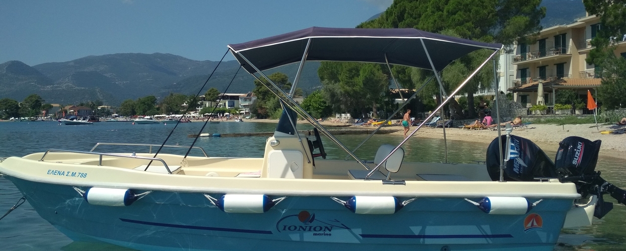 Modern Boat Rental on Meganisi Island