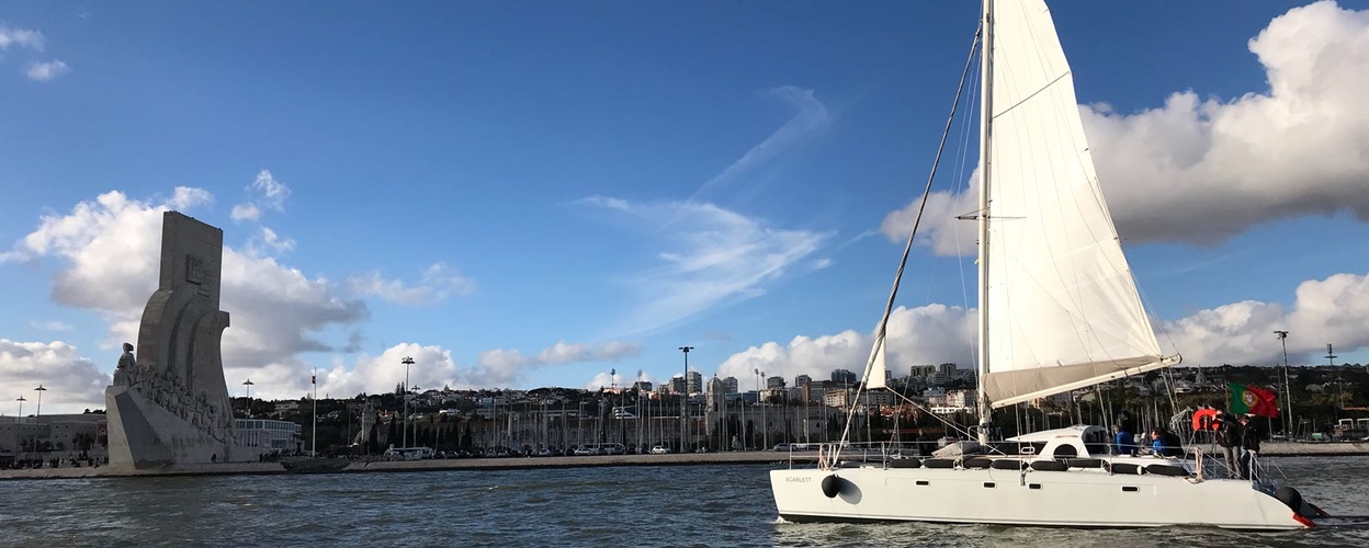 Private catamaran in Lisbon