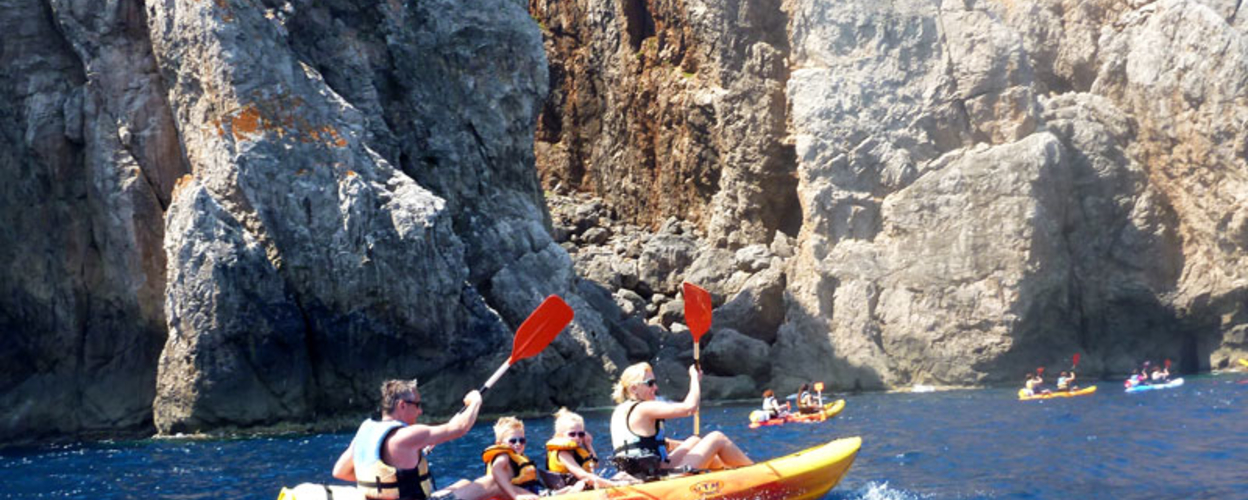 Cover for kayak tour in Menorca