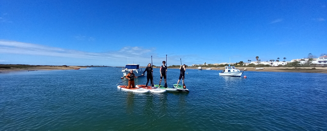 It's a fun activity to SUP in Ria Formosa