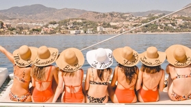 Boat party in Málaga