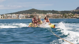 Banana boat ride in Mallorca