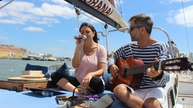 Cover for Live music on a boat in Lisbon
