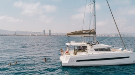 Private catamaran in Barcelona