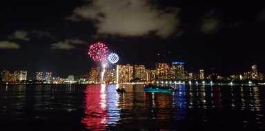 Fireworks Boat Cruise in Honolulu