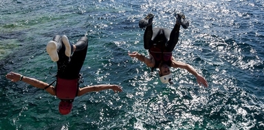 Cliff jumping in Mallorca