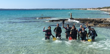 Cover for first time diving in Formentera