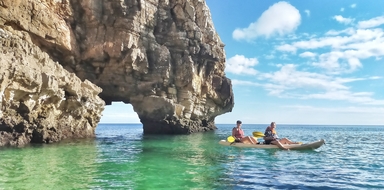 Kayaking tour Praia da Ingrina