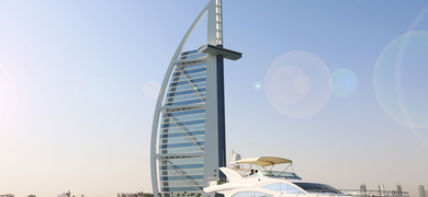 luxury boat in Dubai
