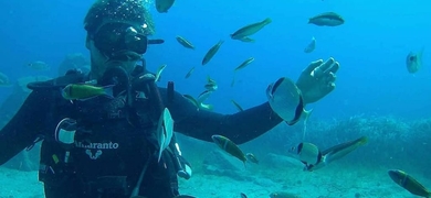 Be fascinated by Santorini's underwater world