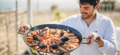 Paella cooking, Winery tour and Sailing in Barcelona