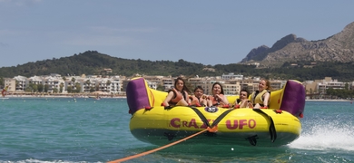 Water sofa ride in Mallorca