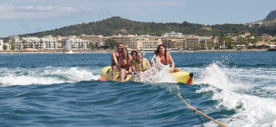 Banana boat ride in Mallorca