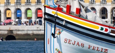 Cover for Lisbon boat tour on a traditional boat