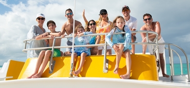 family boat trip
