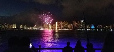 fireworks boat trip