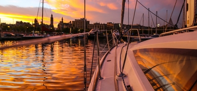 Cover for Private sunset sailing tour in Barcelona