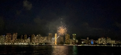 Private Fireworks Cruise in Waikiki