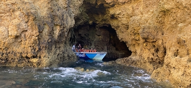 Coastal boat trip in Lagos with swimming