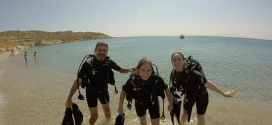 Scuba diving Mykonos is perfect for the whole family