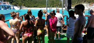 Have a great time with your friends on the Paxos Full day Cruise