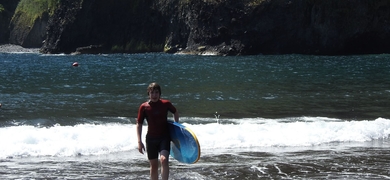 Surfing lesson in Madeira