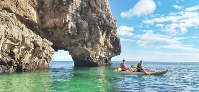 Kayaking tour Praia da Ingrina