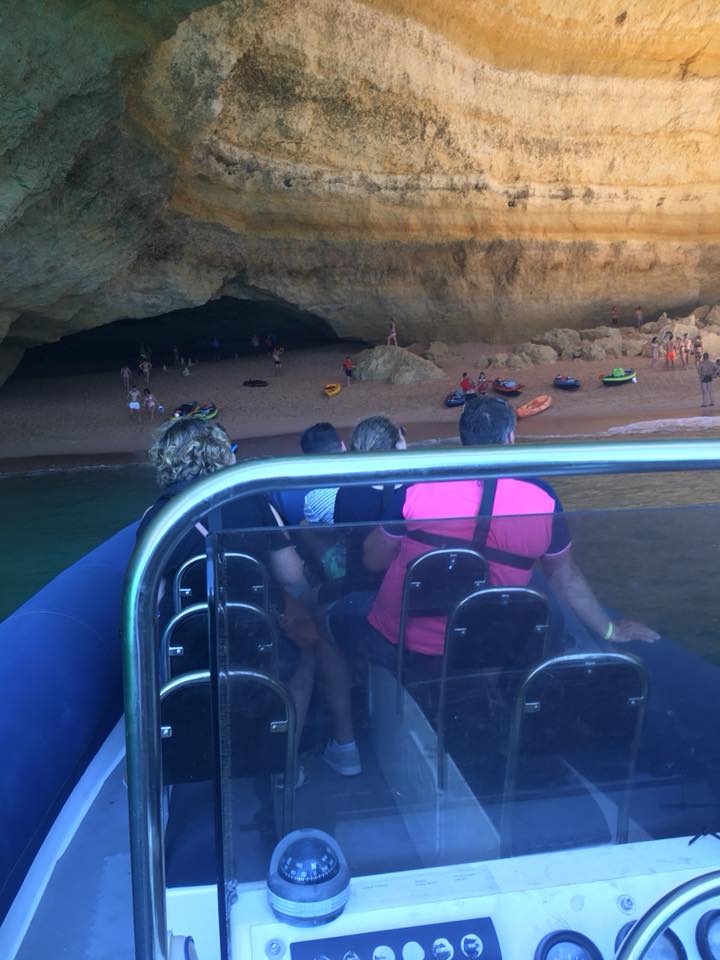 The boat will truly enter the caves