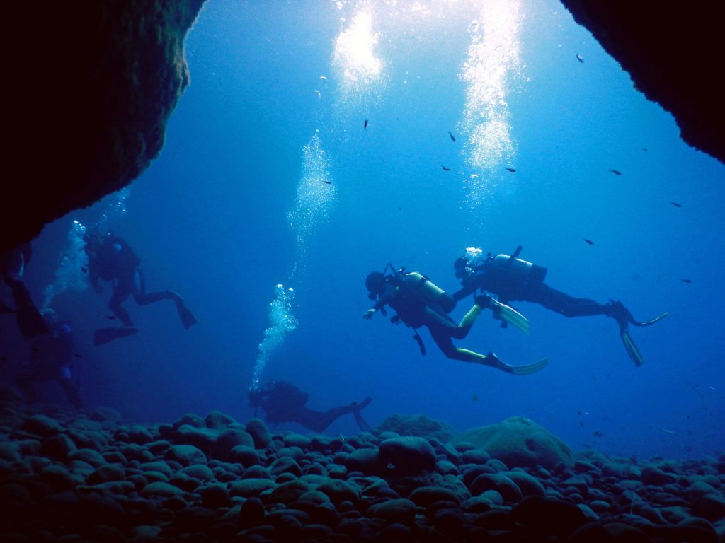 Discover the underwater secrets of scuba diving Santorini