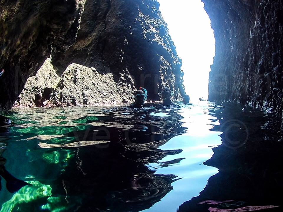 Discover sea caves (if the conditions permit it)