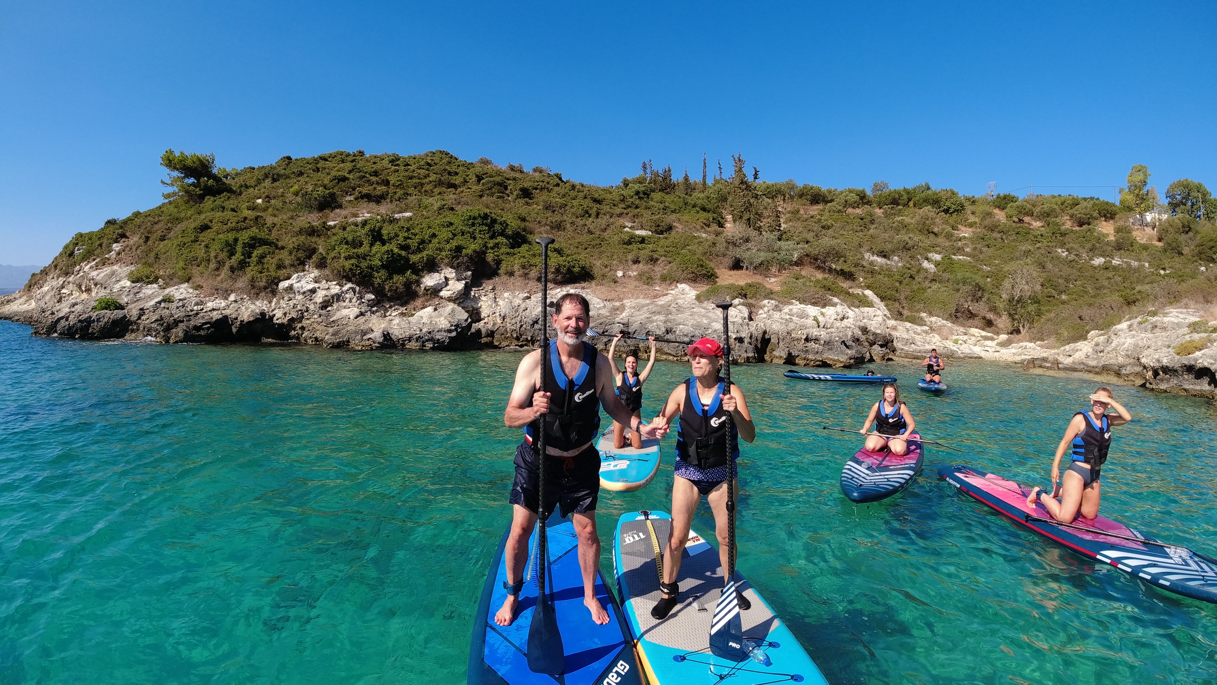 The calm waters around Crete are great to learn SUP Crete