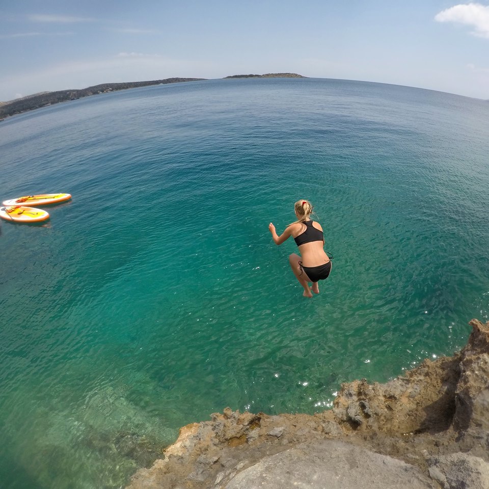 Do you dare to do some cliff jumping in Crete?
