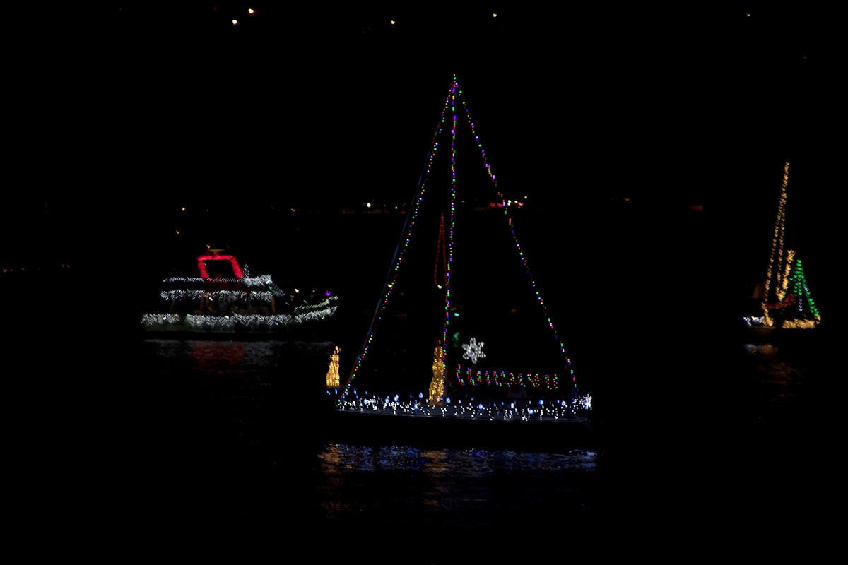 Lighted Boat Parade in Monterey