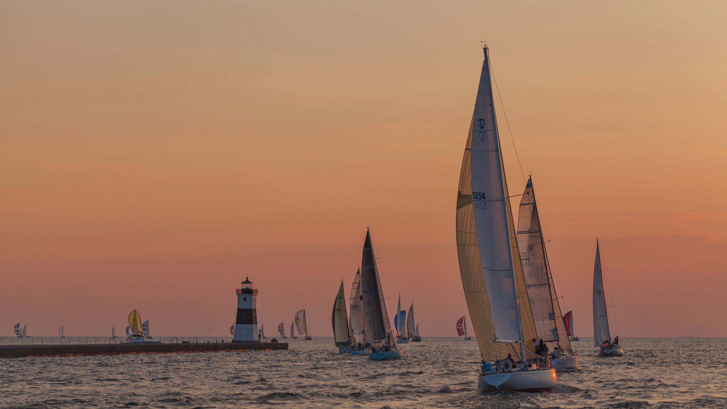 Sunset Sailing in Erie