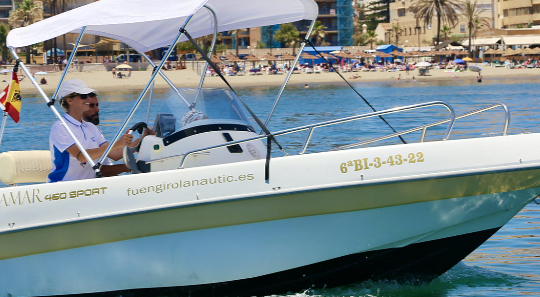 Private Boat Rental in Fuengirola (without licenses)