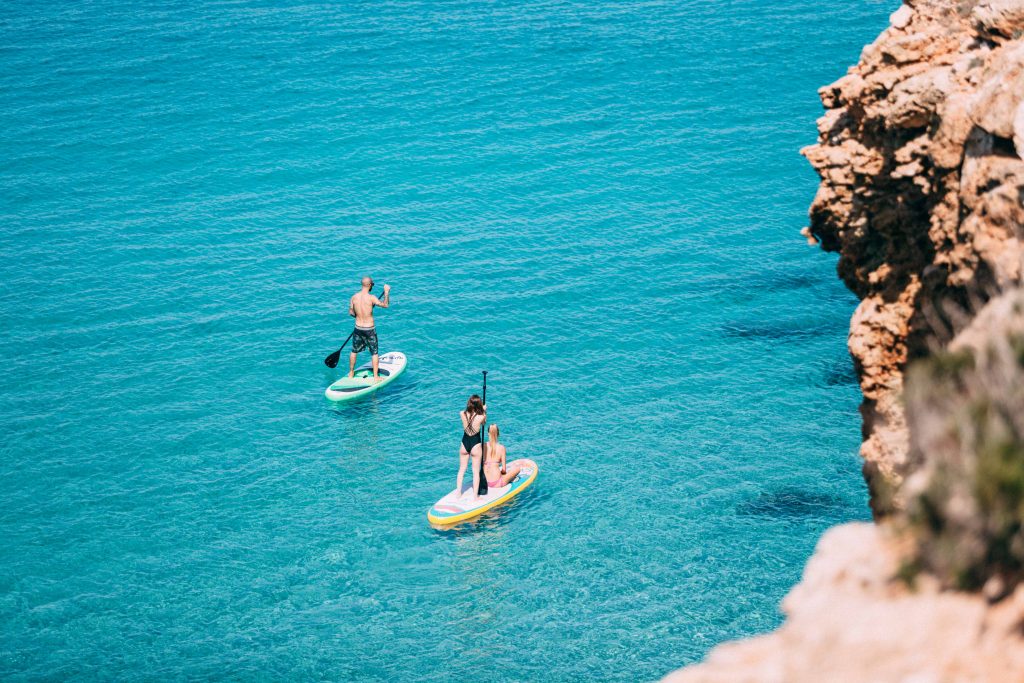 SUP yoga in Ibiza