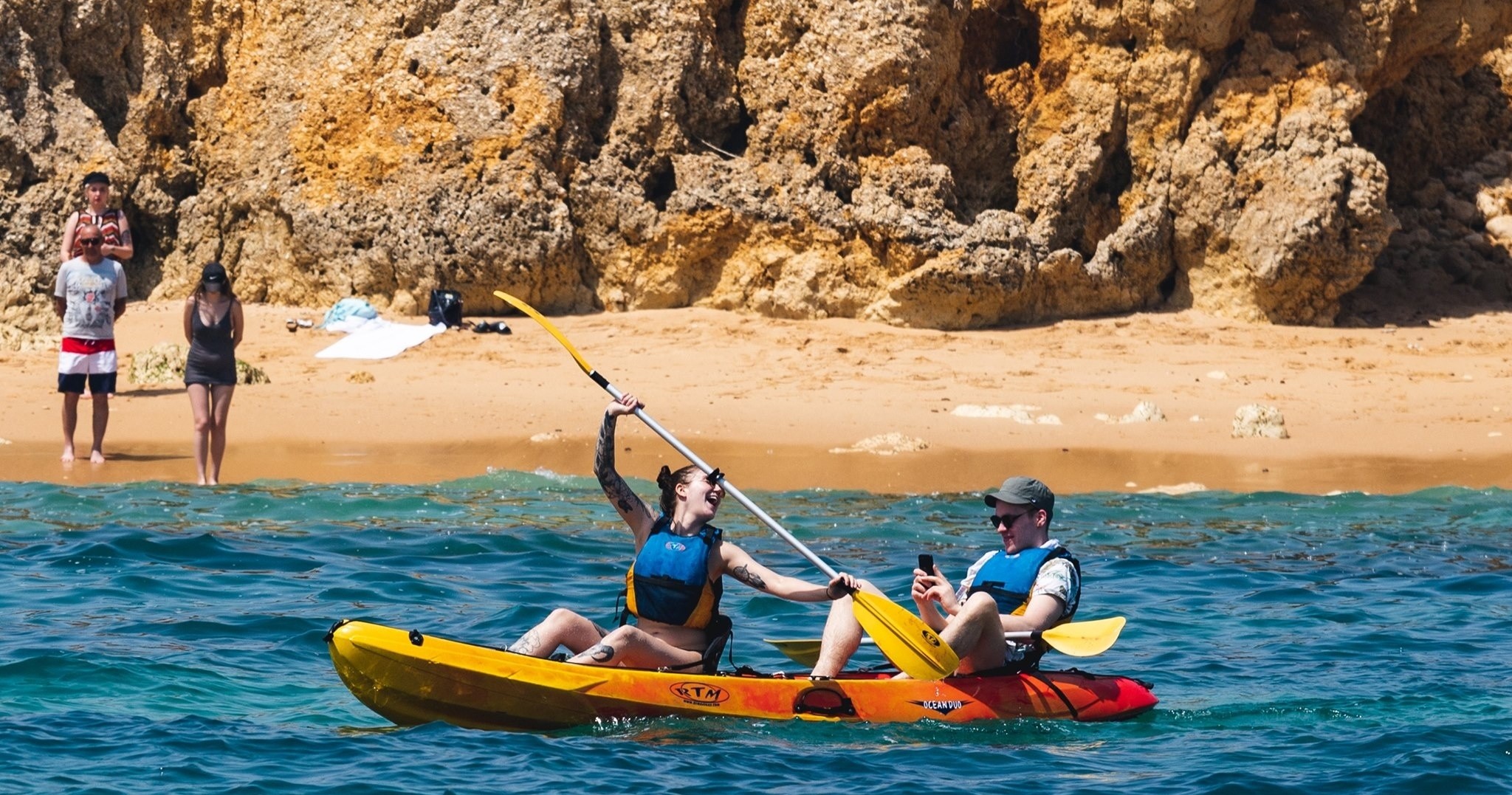 Kayak Tour Around Albufeira Coastline