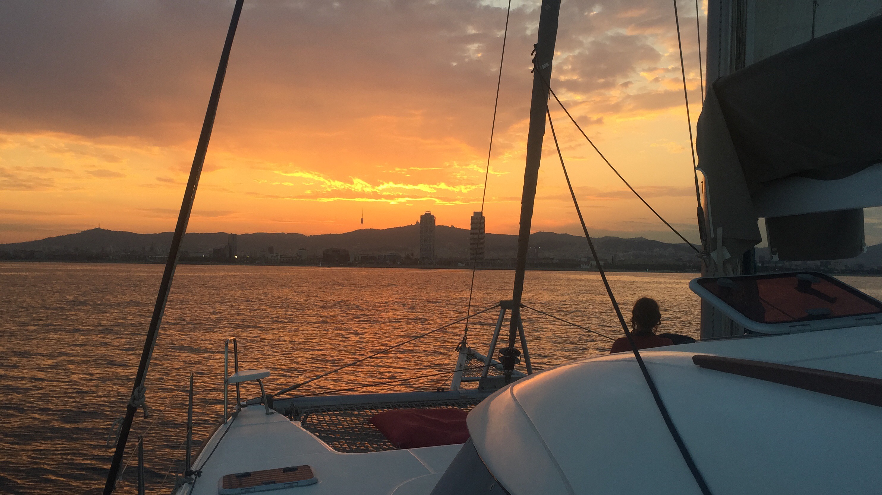 Sunset Cruise on a Catamaran in Barcelona