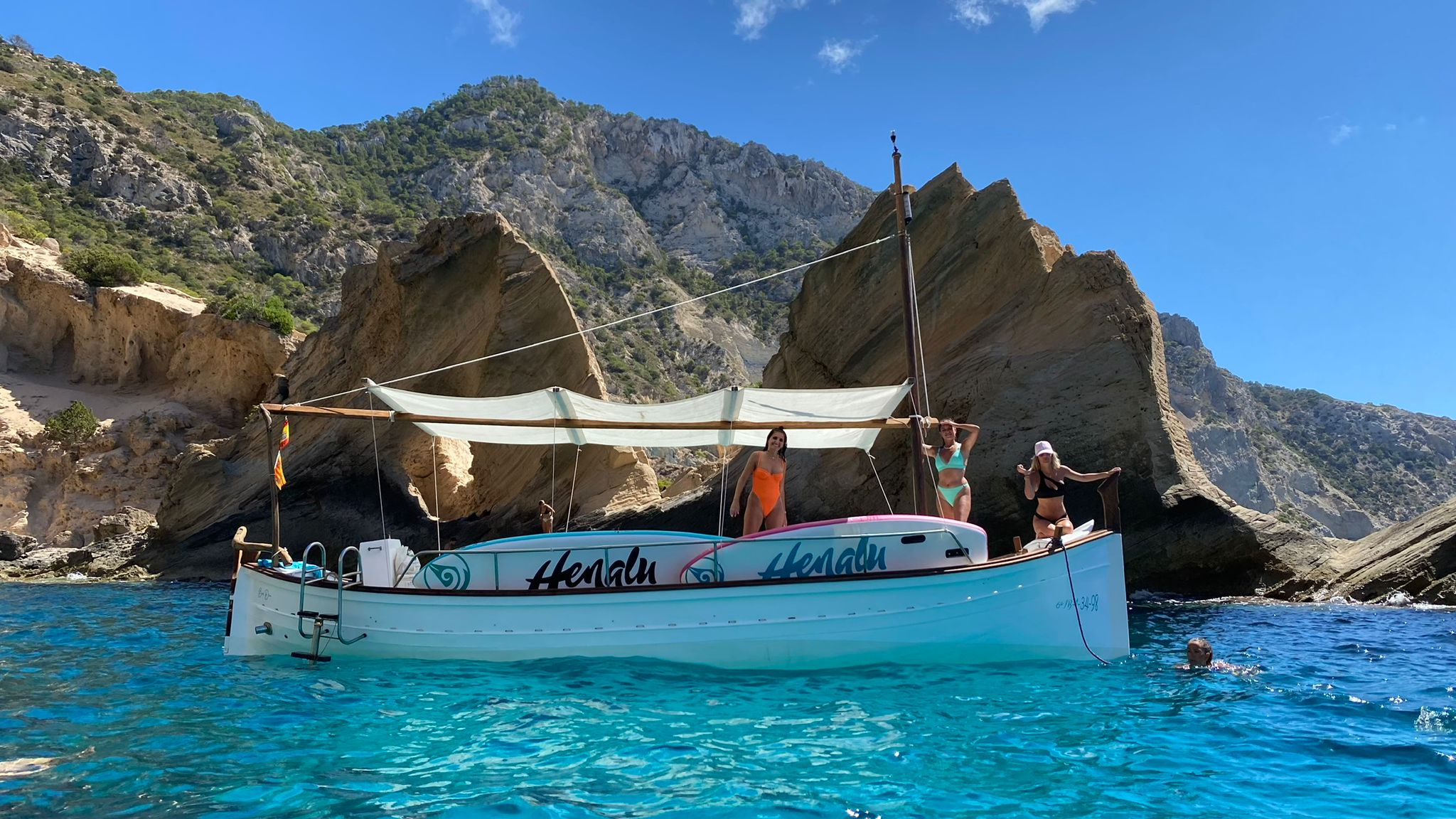 Boat Trip to Atlantis Beach in Ibiza