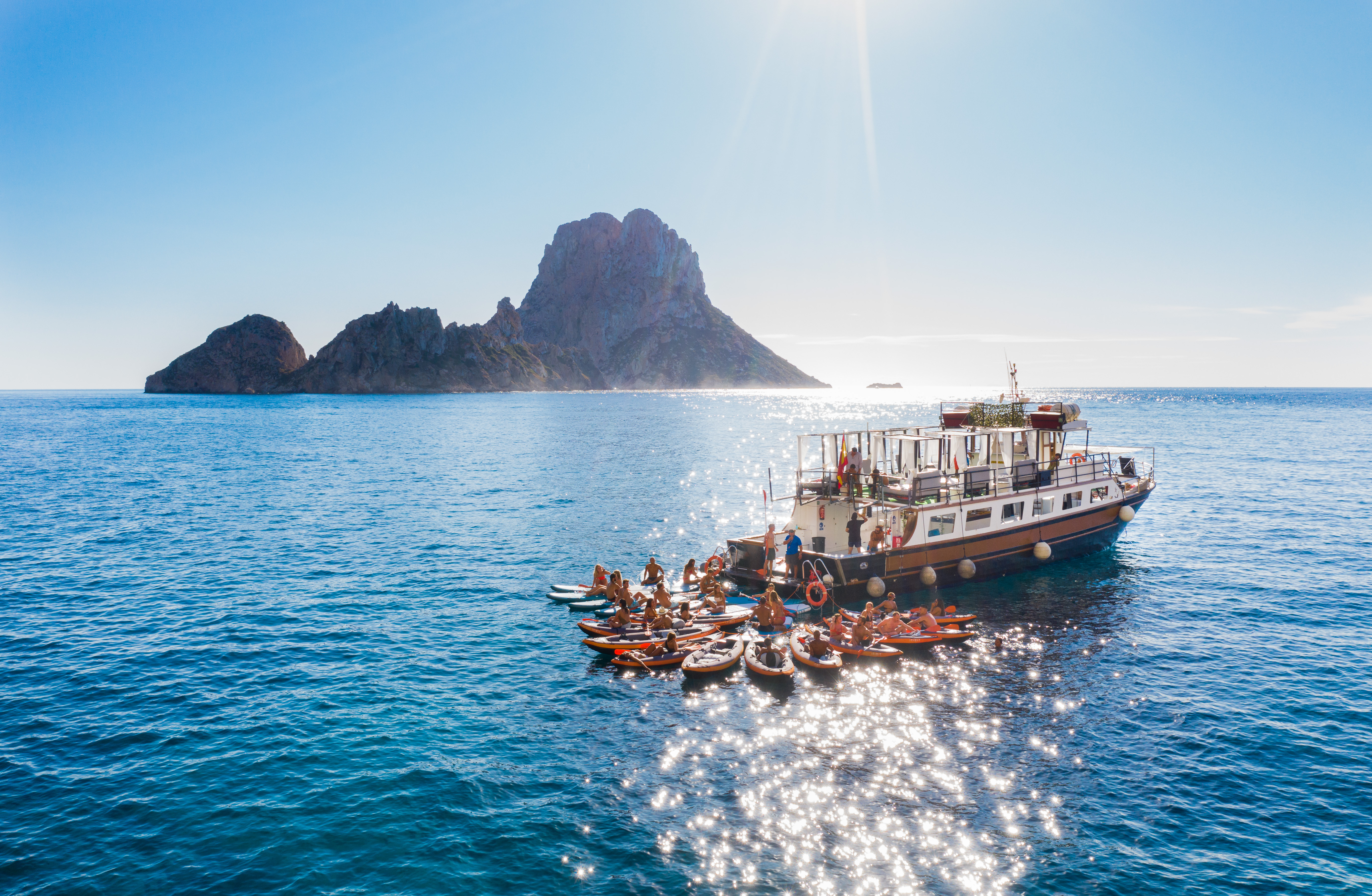 Boat from Ibiza to Formentera
