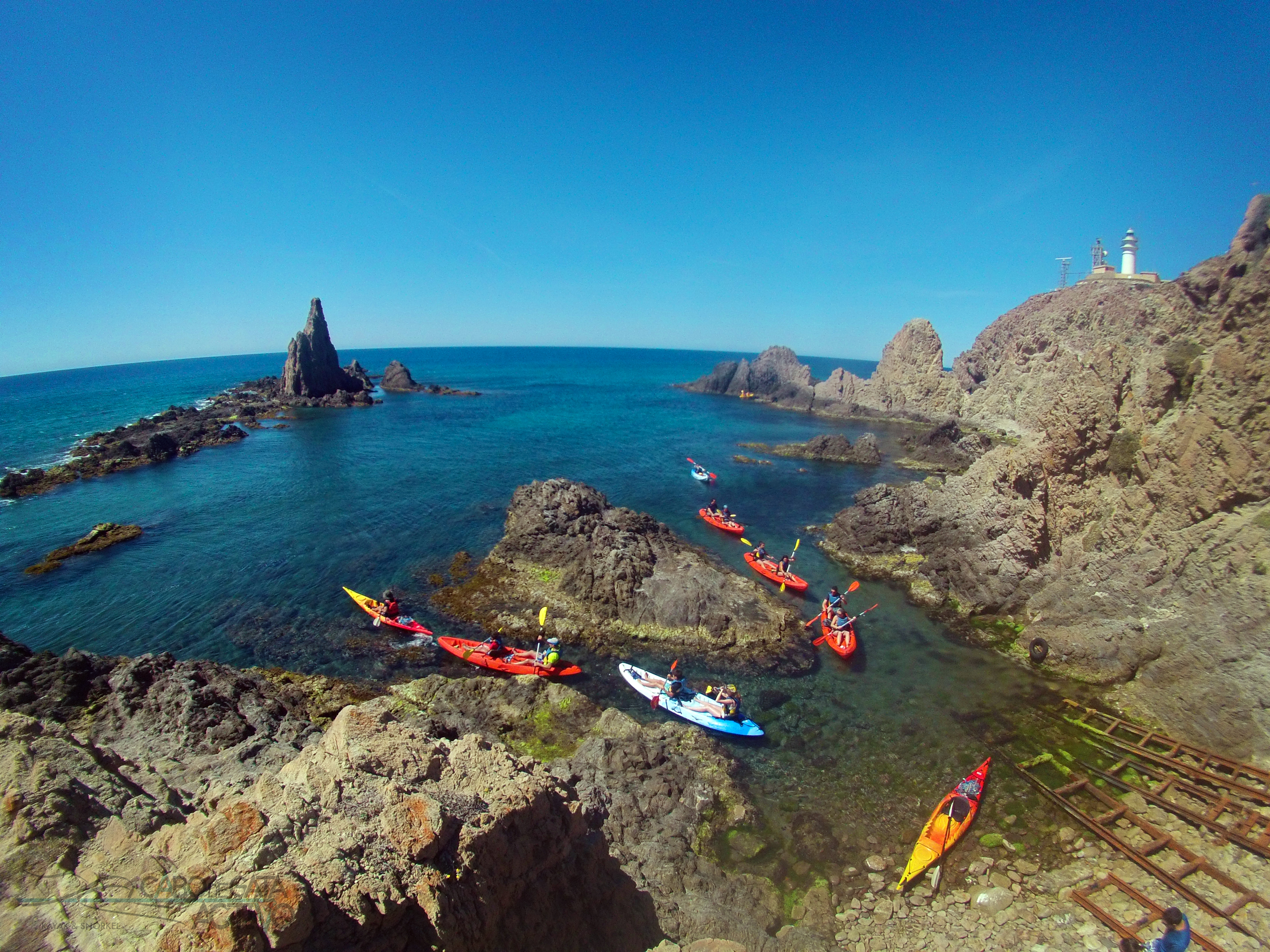 Kayak and Snorkel Tour in Cabo de Gata