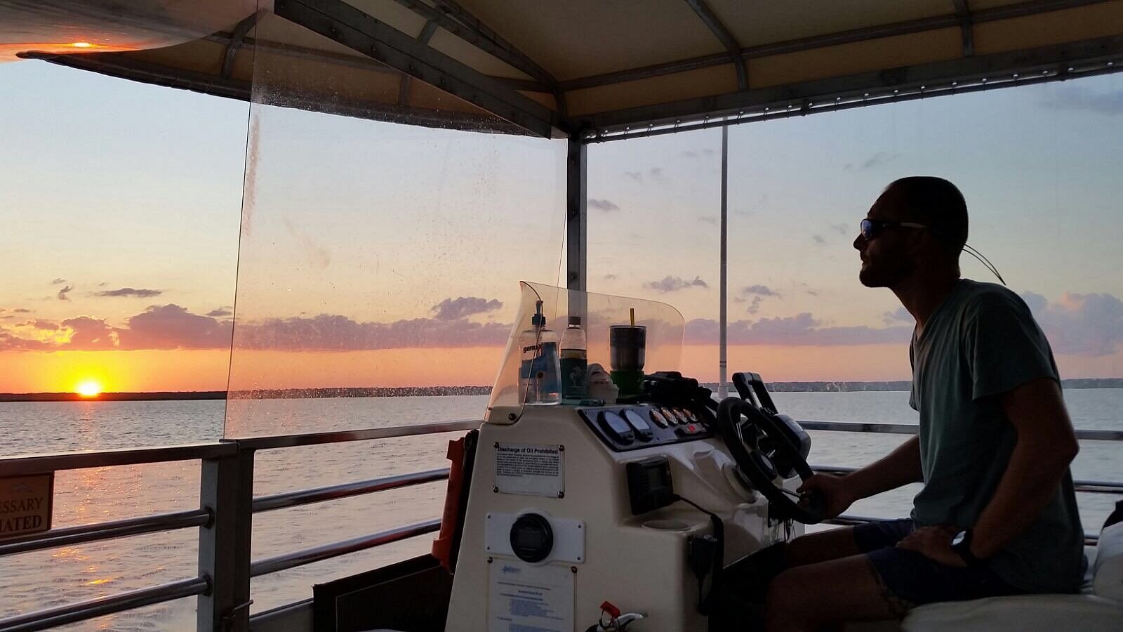sunset boat trip