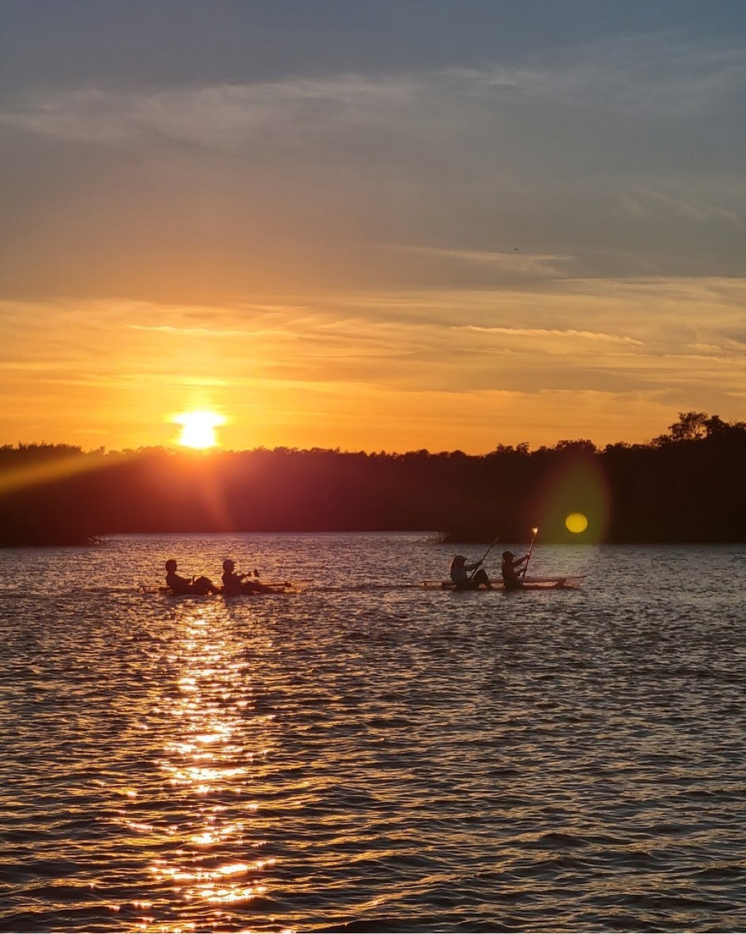 sunset kayak trip