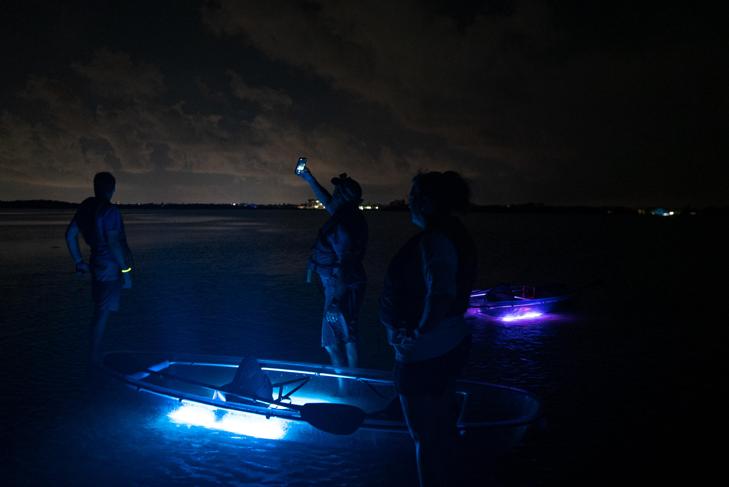night kayak trip