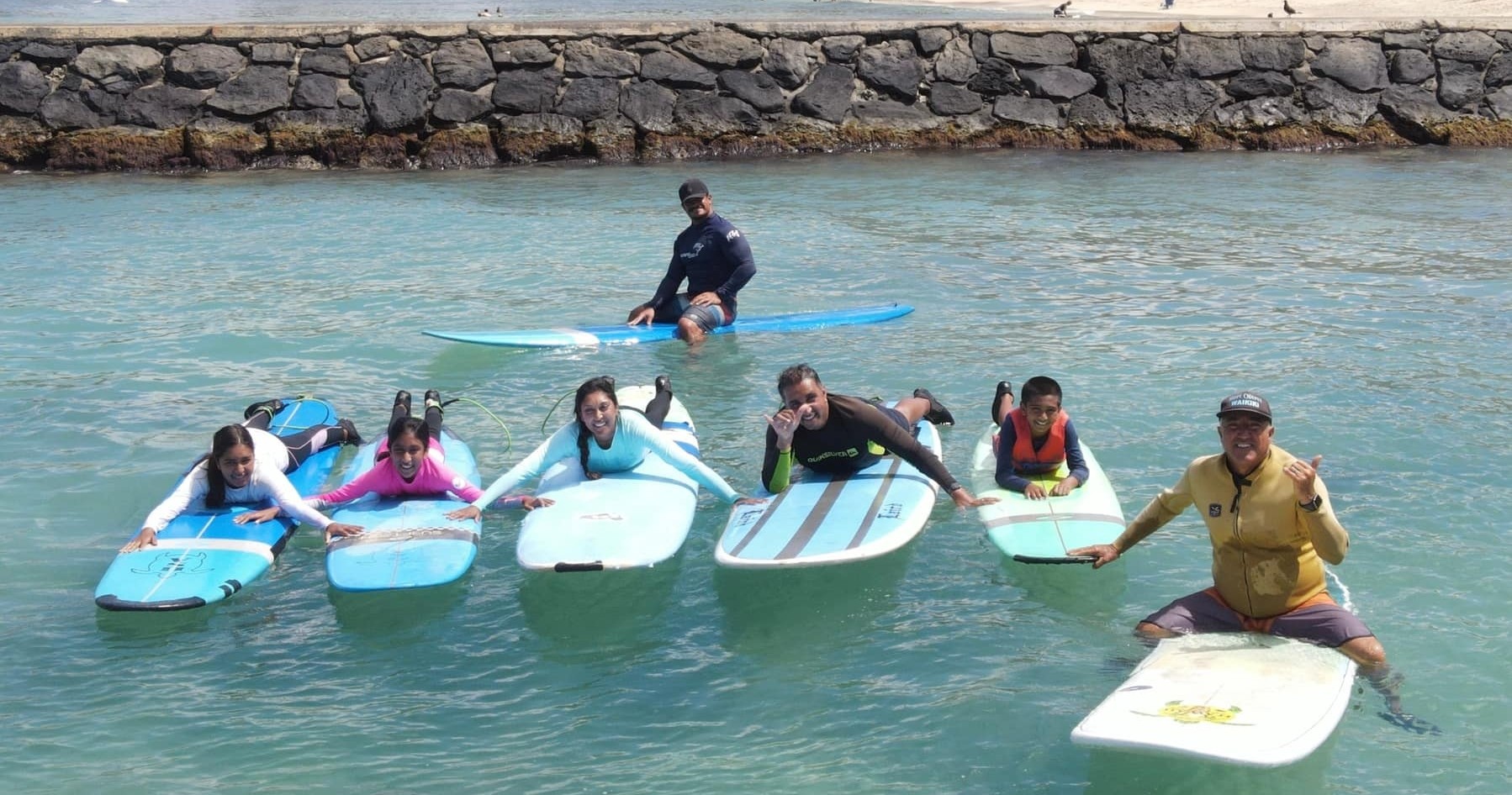 Private Group Surfing in Waikiki