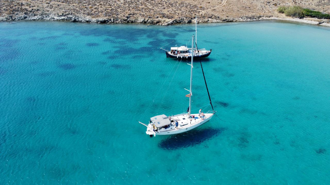 Mykonos South Beaches, Rhenia and Delos Islands Boat Tour